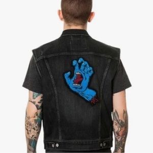 Levi’s Jim Phillips Screaming Hand Black Denim Vest